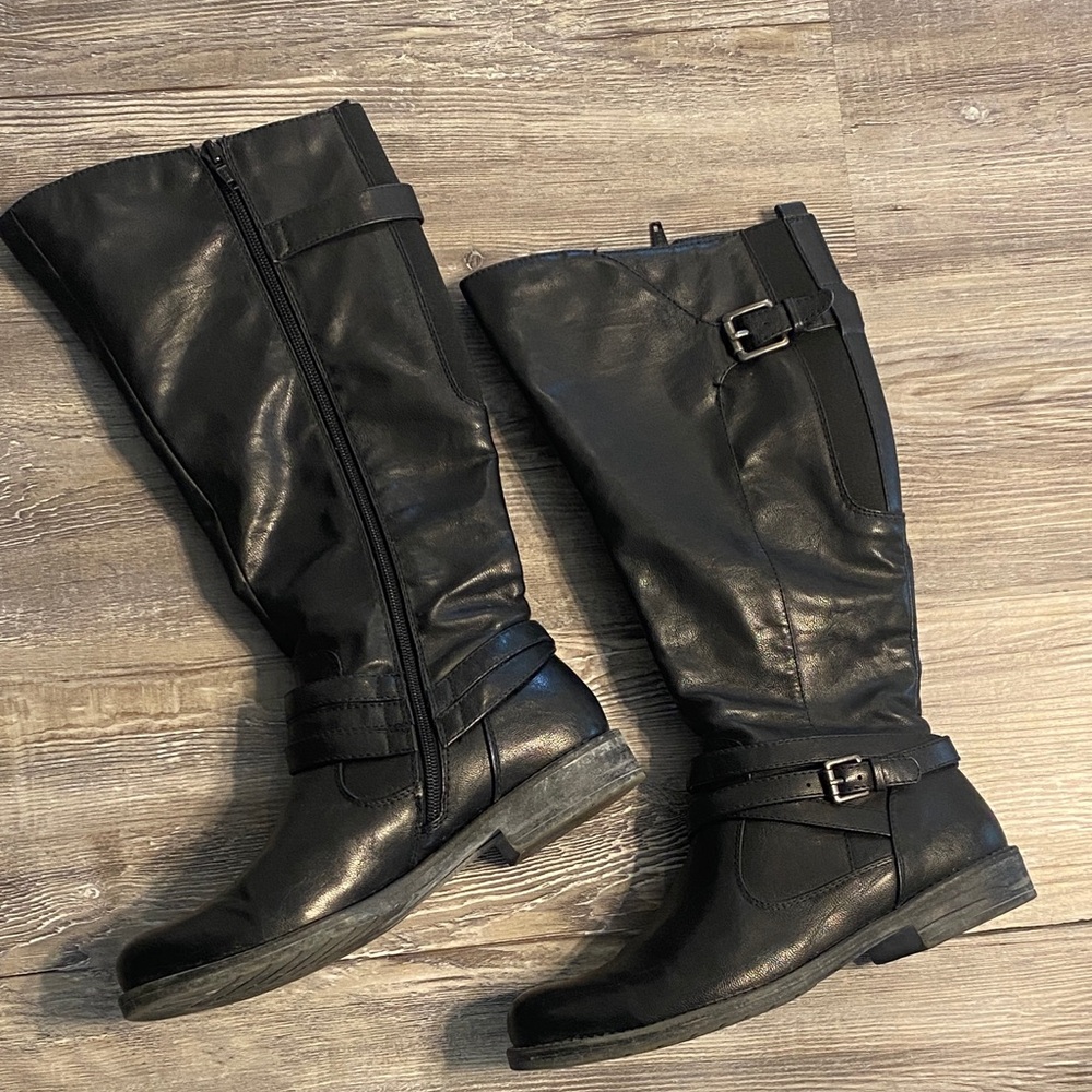 EUC BARETRAPS Corrie Black Tall Boots 8